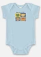 Up Baby - Body Bebê Menino Suedine Azul - variação: Azul