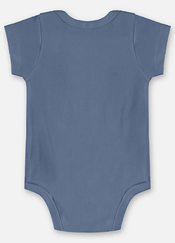 Up Baby - Body Bebê Menino Suedine Azul 2