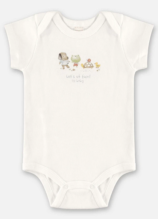 Up Baby - Body Bebê Menino Suedine Bege 2