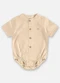 Up Baby - Body Camisa Algodão e Linho Bebê Bege - variação: Bege