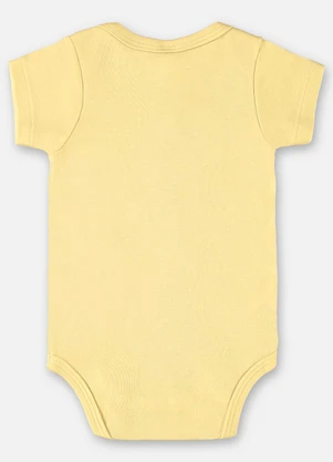 Up Baby - Body em Suedine Unissex Amarelo - UP BABY