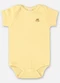 Up Baby - Body em Suedine Unissex para Bebê Branco - variação: Amarelo