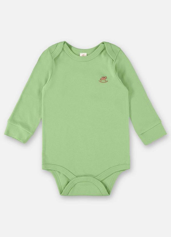 Up Baby - Body em Suedine Unissex para Bebê Verde