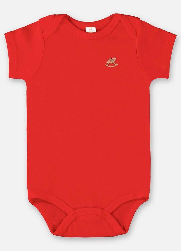 Up Baby - Body em Suedine Unissex Vermelho