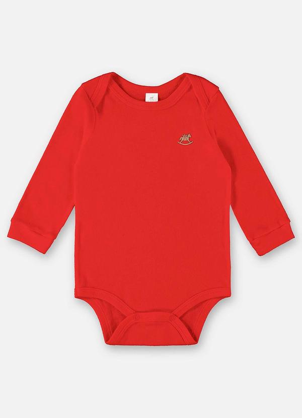 Up Baby - Body em Suedine Unissex Vermelho