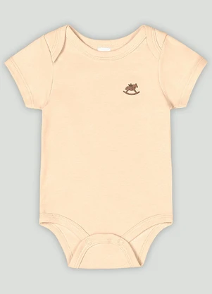 Up Baby - Body Manga Curta Unissex Laranja - UP BABY