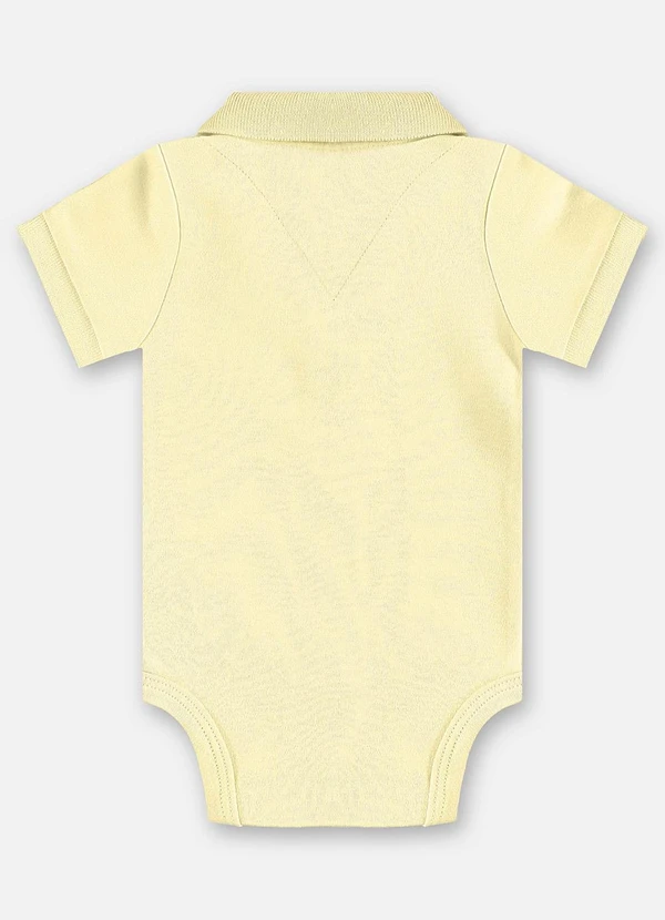 Up Baby - Body Polo Suedine Bebê Menino Amarelo 2