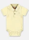 Up Baby - Body Polo Suedine Bebê Menino Marrom - variação: Amarelo