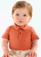 Up Baby - Body Polo Suedine Bebê Menino Marrom - variação: Marrom