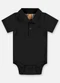Up Baby - Body Polo Suedine Bebê Menino Marrom - variação: Preto