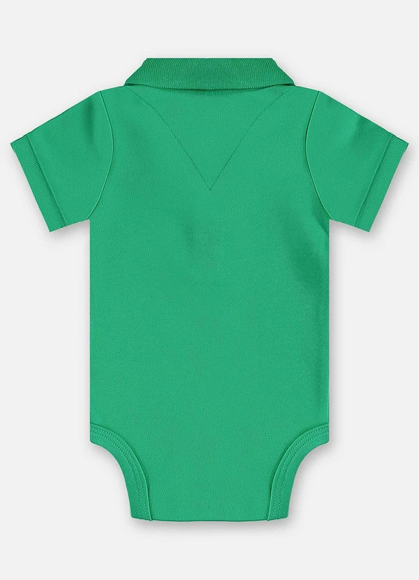 Up Baby - Body Polo Suedine Bebê Menino Verde 2