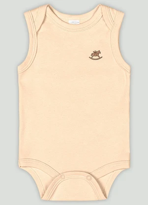 Up Baby - Body Regata Básico Unissex  Amarelo - UP BABY