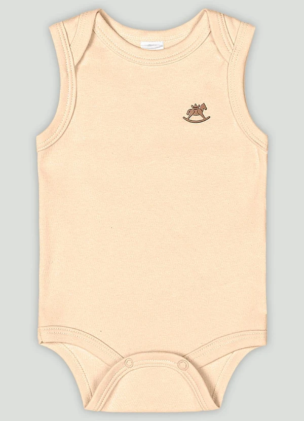 Up Baby - Body Regata Básico Unissex Amarelo