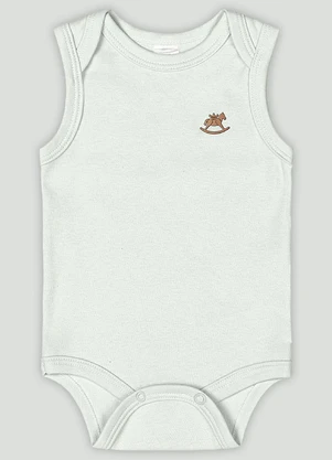 Up Baby - Body Regata Básico Unissex  Verde - UP BABY