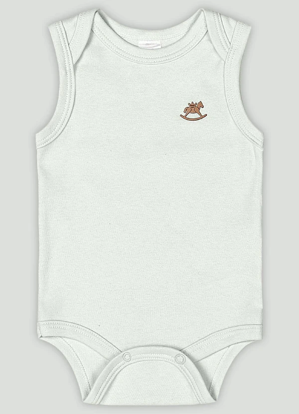 Up Baby - Body Regata Básico Unissex Verde