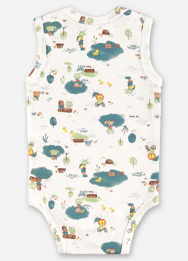 Up Baby - Body Regata Suedine Bebê Menino Bege 2