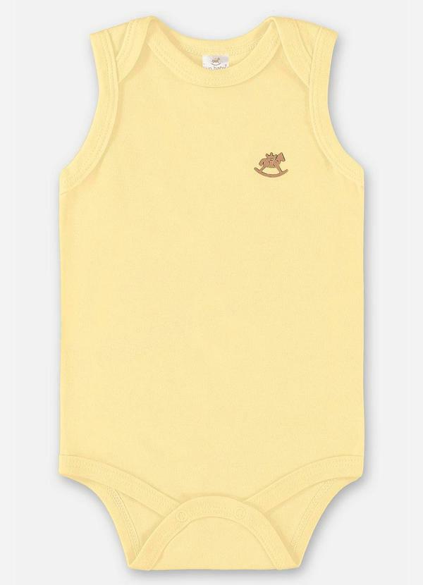 Up Baby - Body Unissex Básico para Bebê Amarelo