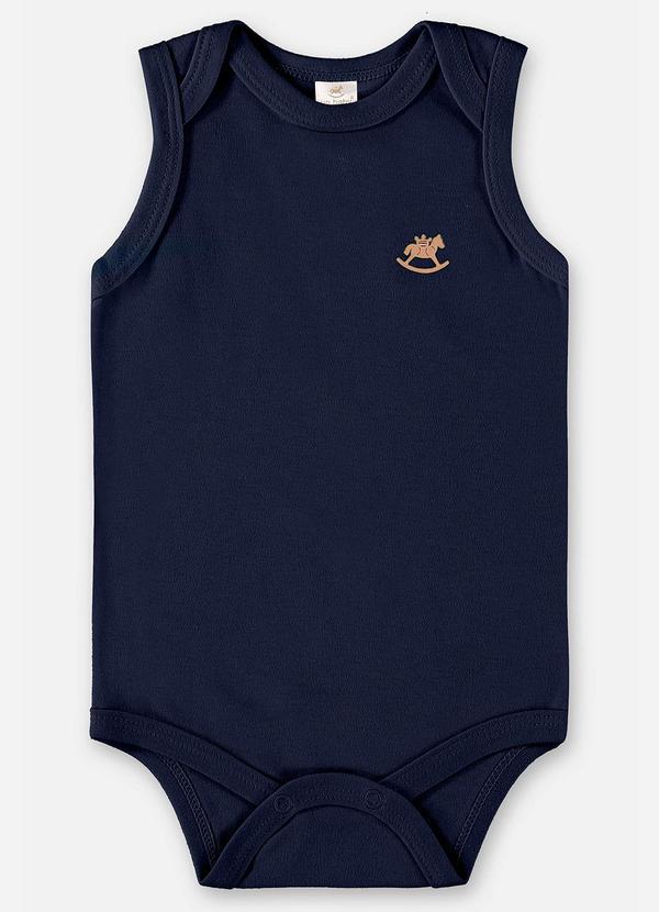 Up Baby - Body Unissex Básico para Bebê Azul