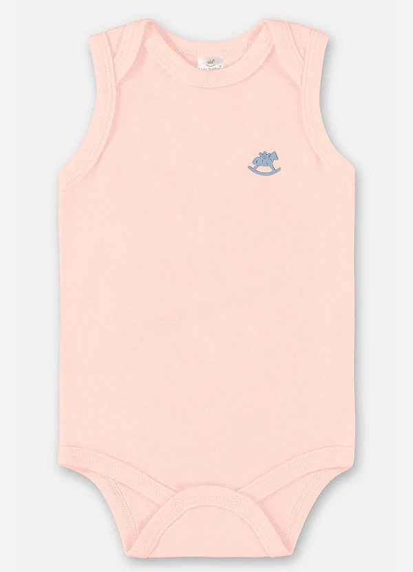 Up Baby - Body Unissex Básico para Bebê Rosa