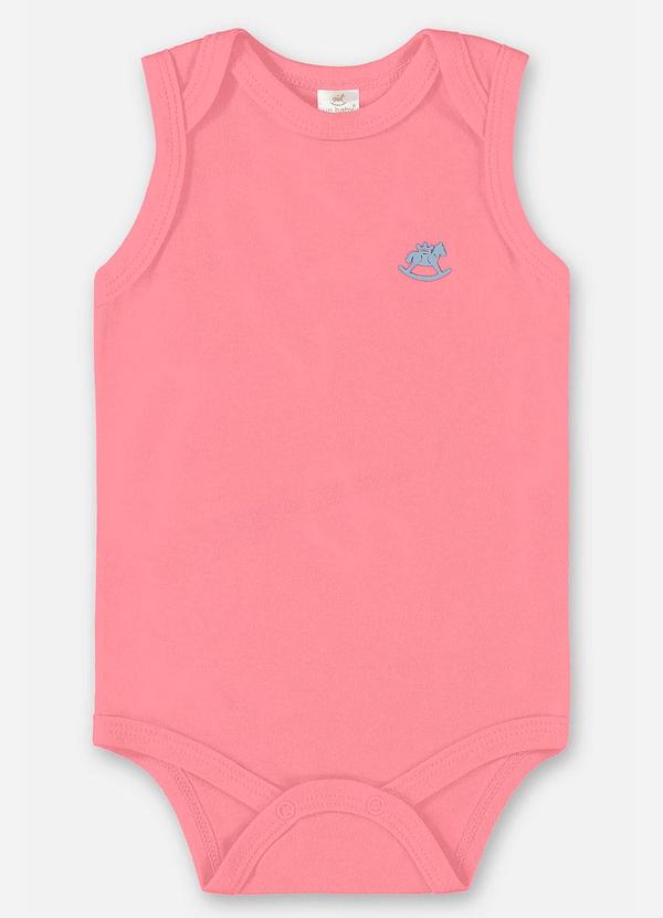 Up Baby - Body Unissex Básico para Bebê Rosa