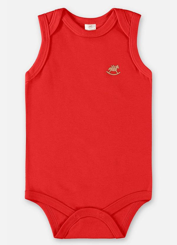 Up Baby - Body Unissex Básico para Bebê Vermelho