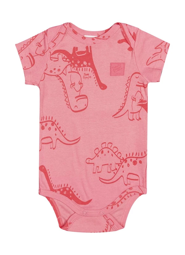 Quimby - Body Unissex em Ribana para Bebê Rosa 2