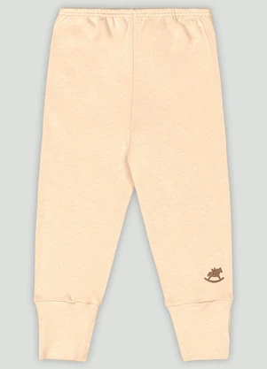 Up Baby - Calça Básica Unissex em Suedine Laranja - UP BABY