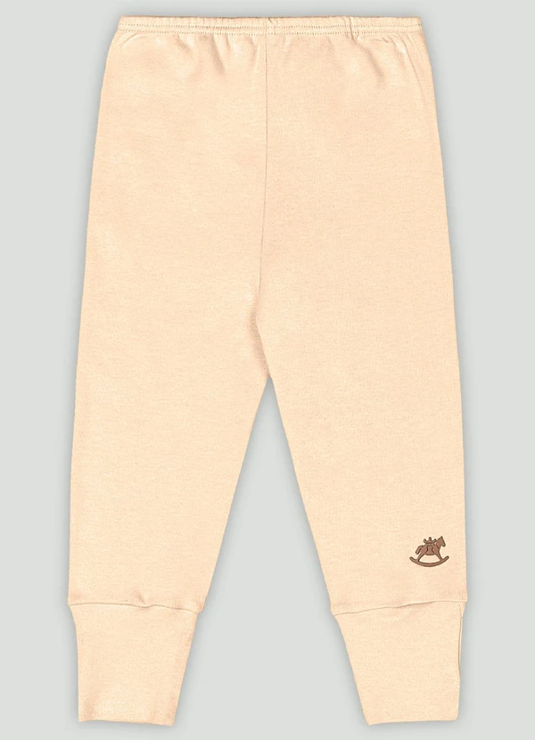 Up Baby - Calça Básica Unissex em Suedine Laranja