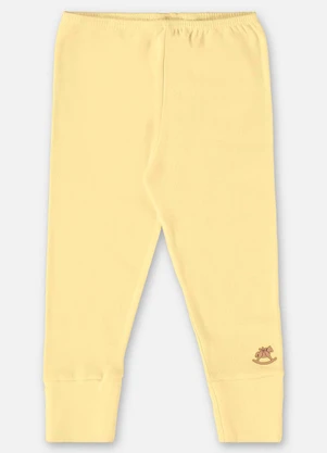 Up Baby - Calça em Suedine Unissex Amarelo - UP BABY