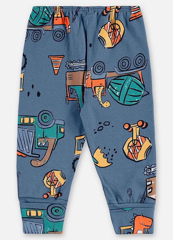 Up Baby - Calça Suedine Bebê Menino Azul 3