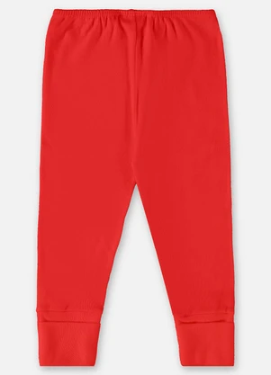 Up Baby - Calça Suedine Unissex para Bebê Vermelho - UP BABY