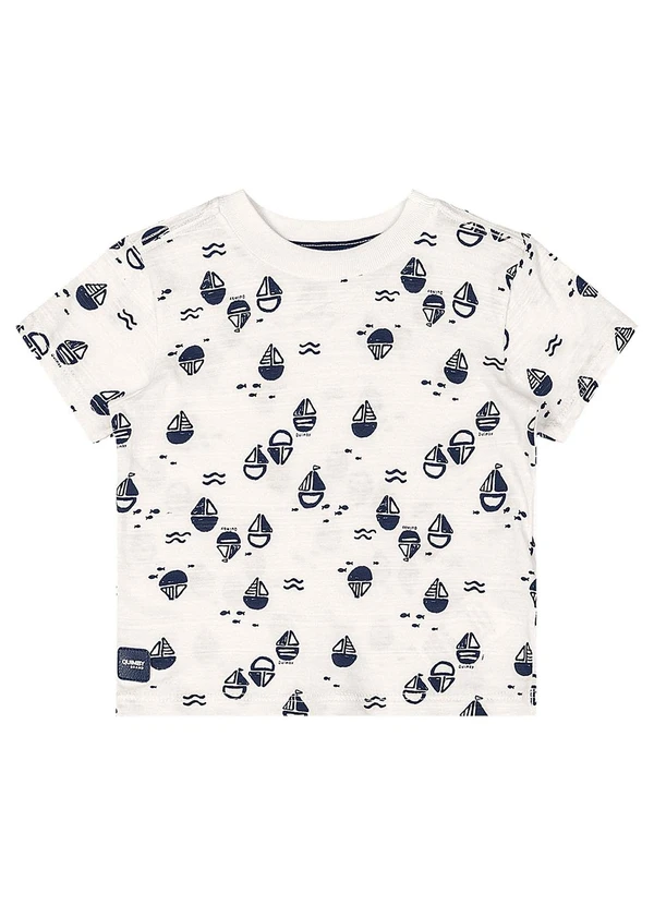 Quimby - Camiseta Bebê Menino Bege 2