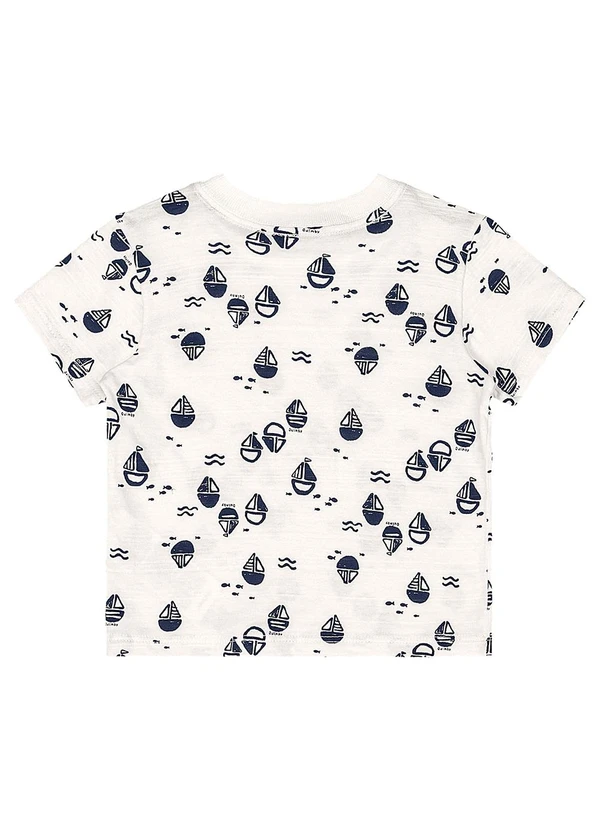 Quimby - Camiseta Bebê Menino Bege 3