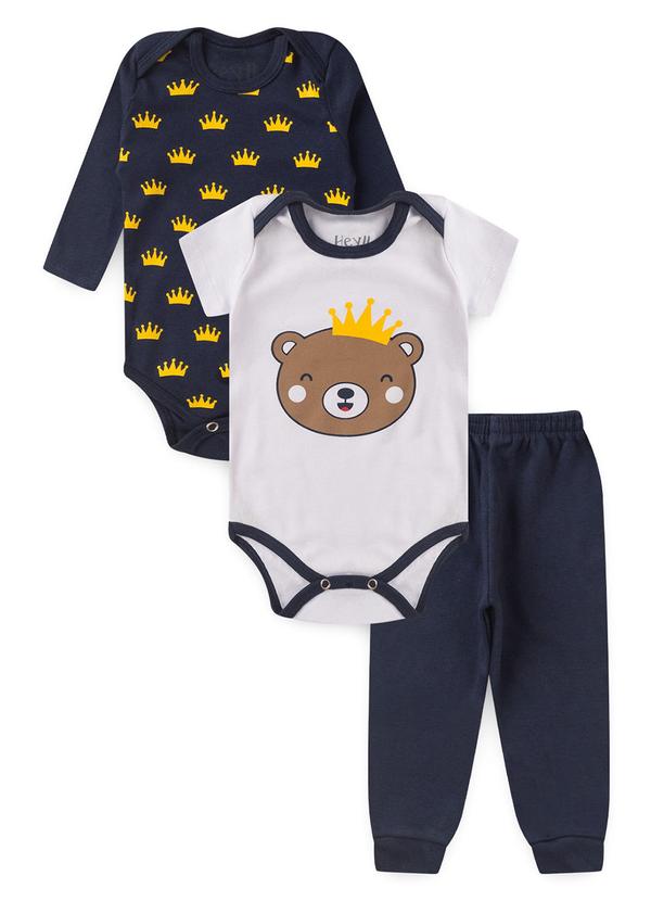 Atelie da Crianca - Combo Sortido 3 Kit Body Bebê Menino 10