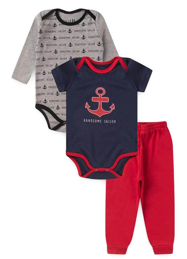 Atelie da Crianca - Combo Sortido 3 Kit Body Bebê Menino 4