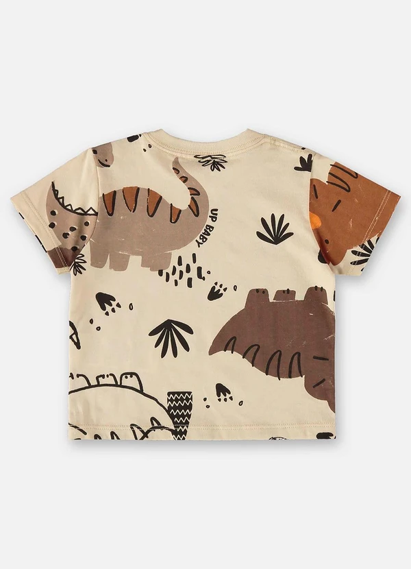 Up Baby - Conjunto Bebê Camiseta e Bermuda Bege 4