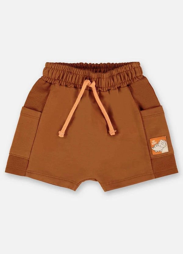 Up Baby - Conjunto Bebê Camiseta e Bermuda Bege 5