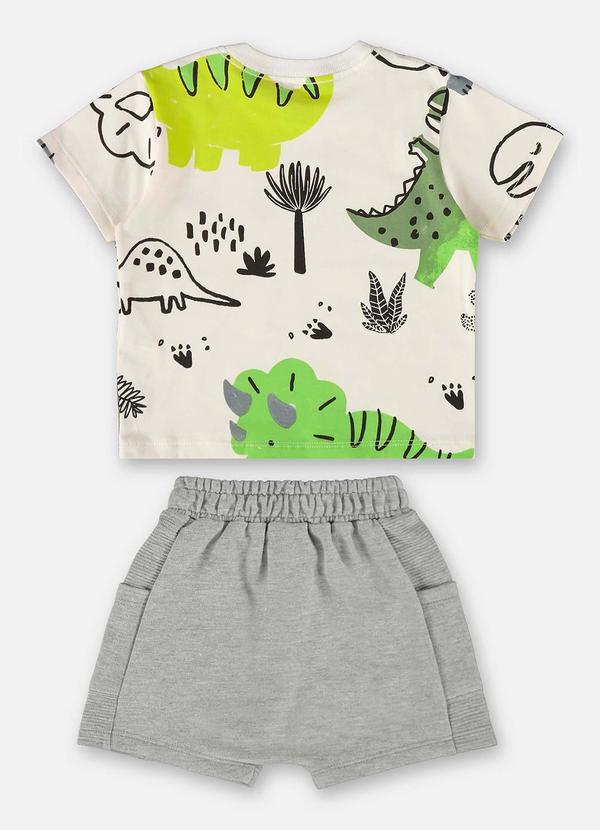 Up Baby - Conjunto Bebê Camiseta e Bermuda Branco 3