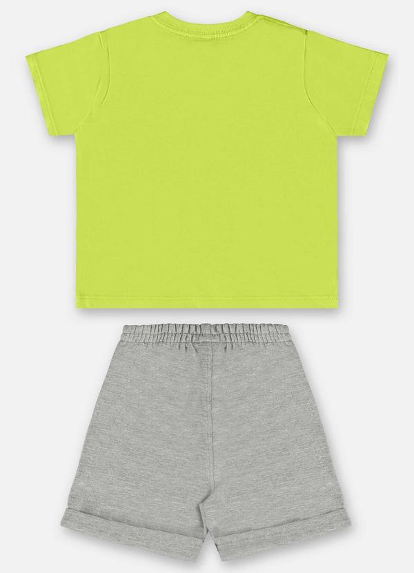 Up Baby - Conjunto Bebê Camiseta e Bermuda Verde 2