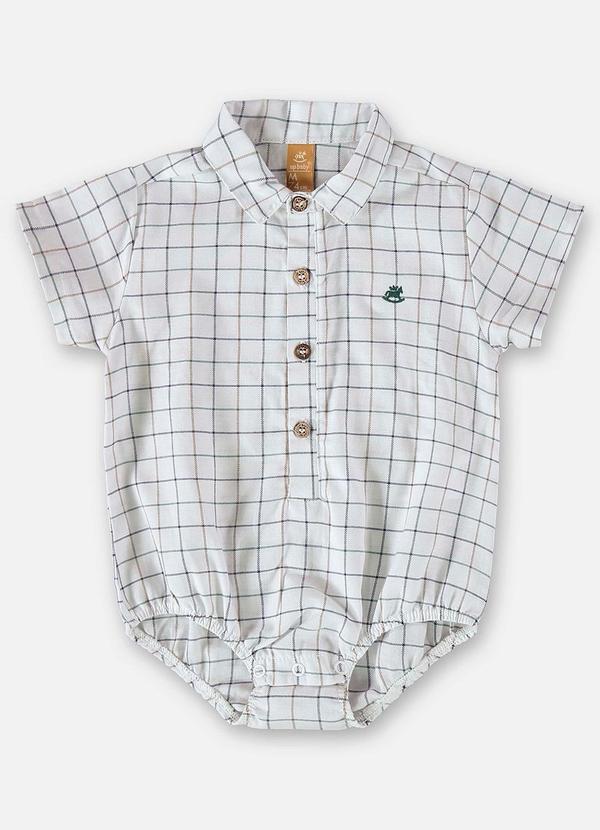 Up Baby - Conjunto Bebê com Body e Bermuda Branco 4