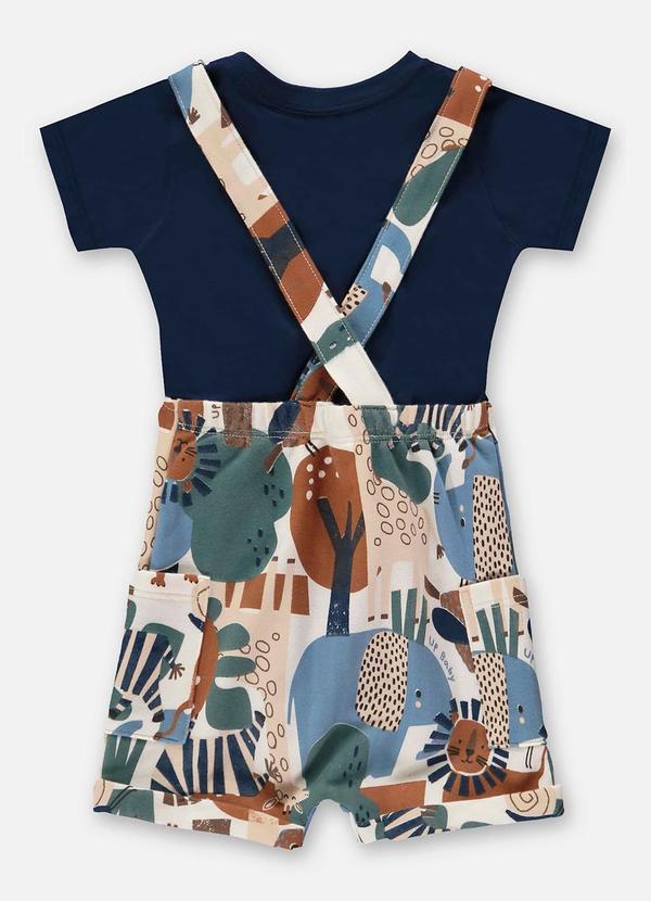 Up Baby - Conjunto Bebê Jardineira e Body Azul 4