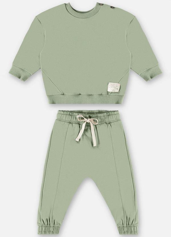 Up Baby - Conjunto Blusão e Calça Unissex Bebê Verde