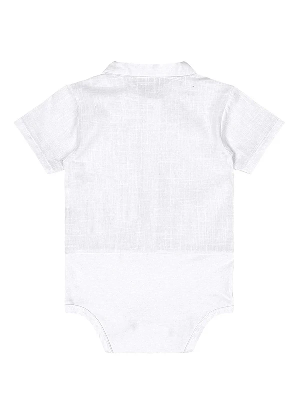Quimby - Conjunto Body e Bermuda Bebê Branco 4
