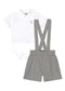 Quimby - Conjunto Body e Bermuda Bebê Branco - variação: Branco
