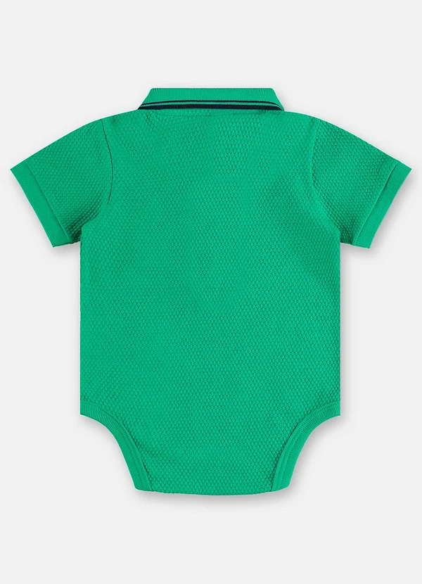 Up Baby - Conjunto Body Polo e Bermuda Bebê Verde 4