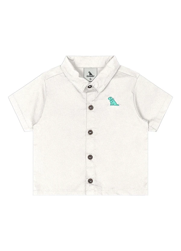 Quimby - Conjunto Camisa e Bermuda Bebê Bege 2