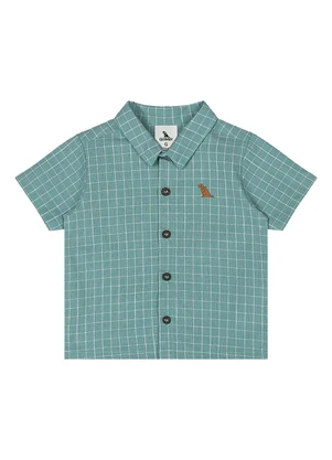 Quimby - Conjunto Camisa e Bermuda Bebê Menino Verde - QUIMBY