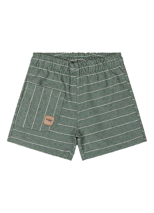 Quimby - Conjunto Camisa Polo e Bermuda Bebê Marrom 3