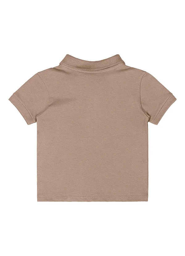 Quimby - Conjunto Camisa Polo e Bermuda Bebê Marrom 4