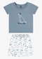 Rovi Kids - Conjunto Camiseta com Bermuda Infantil Azul - variação: Azul